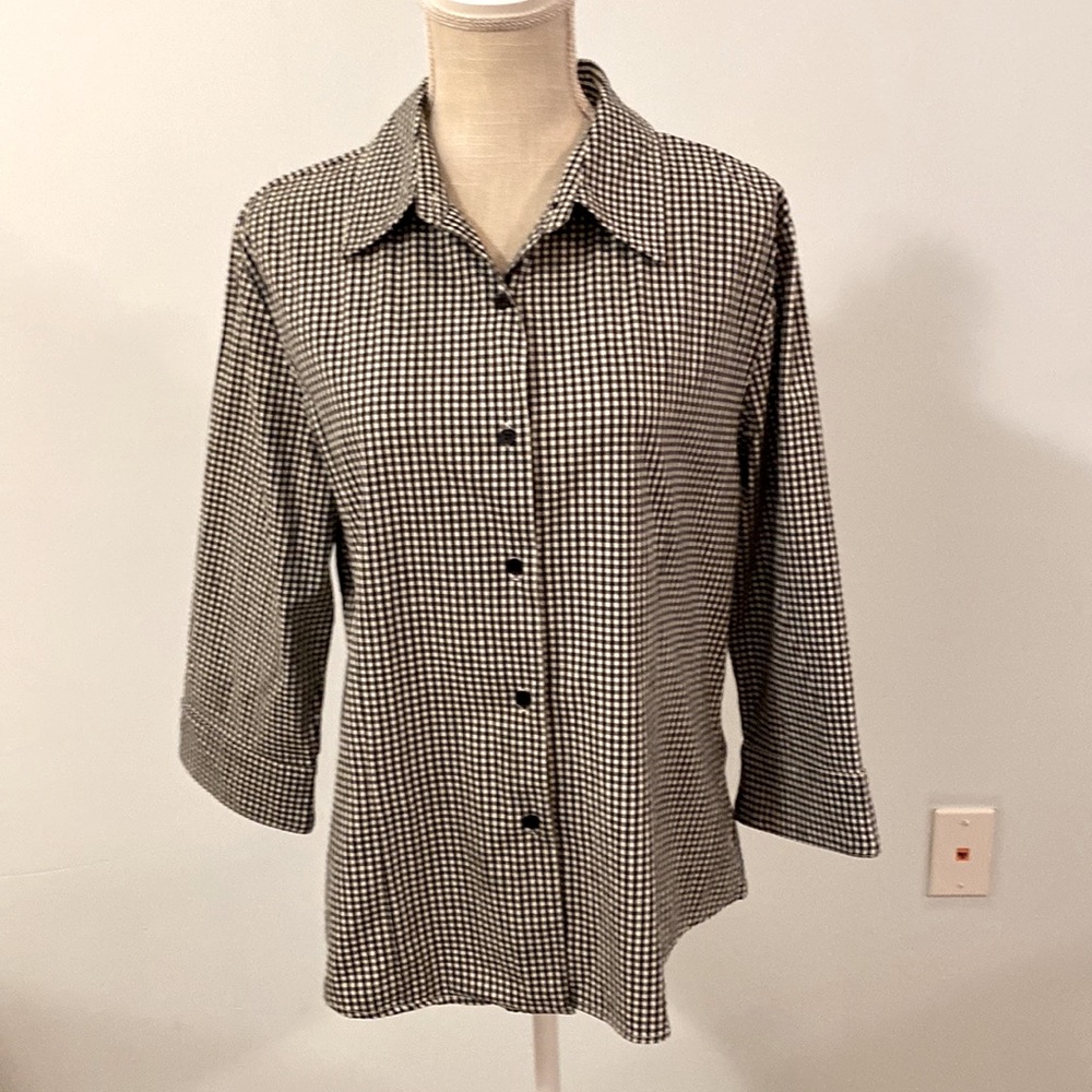 Beal Comfort Black and white check shirt L
